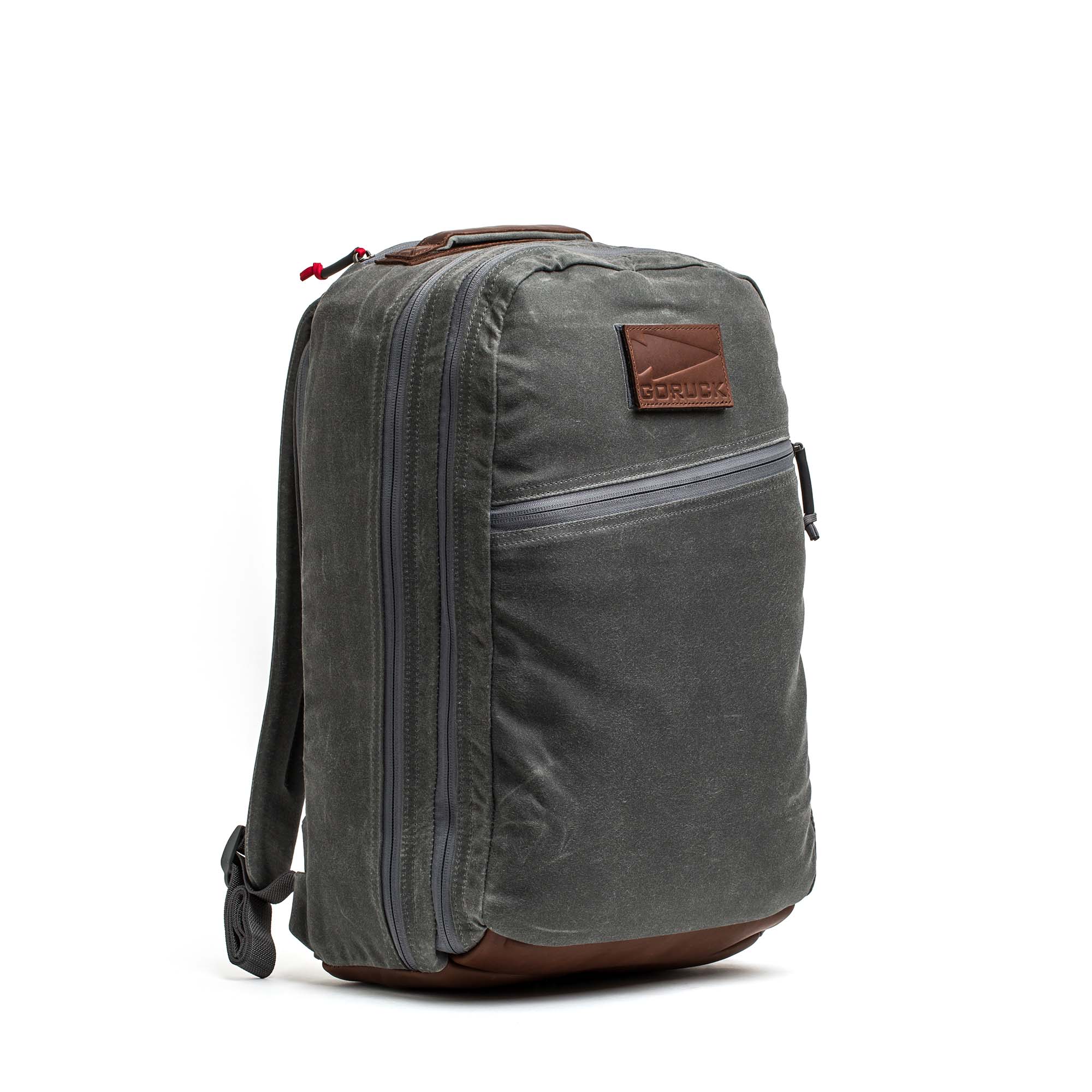 Double Compartment Bullet Ruck - Heritage Waxed Canvas - 18L - Image 21