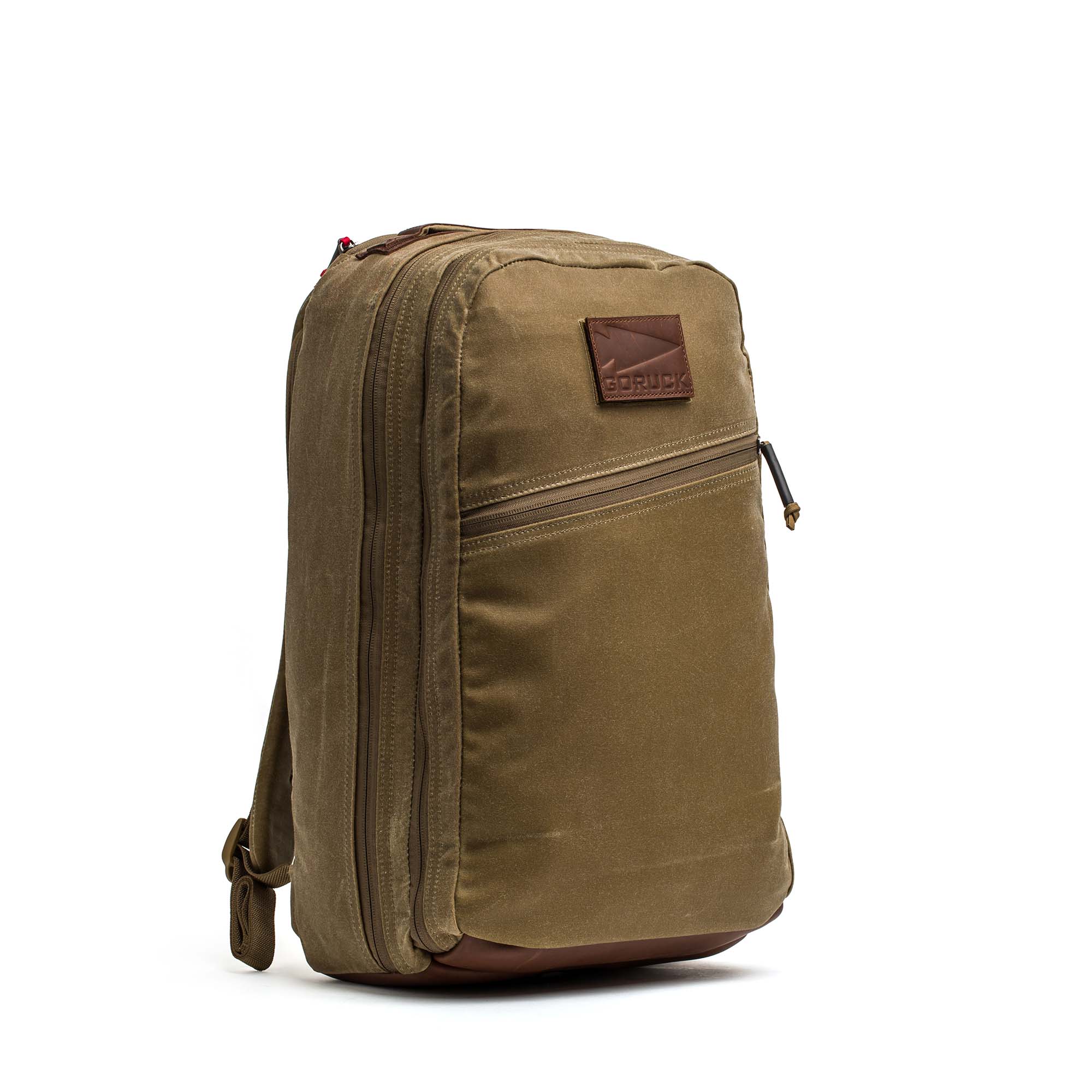 Double Compartment Bullet Ruck - Heritage Waxed Canvas - 18L - Image 7