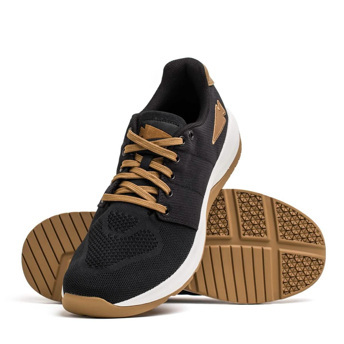 Women's Ballistic Trainers - Black + White W / Coyote Reflective Spearhead - Image 3