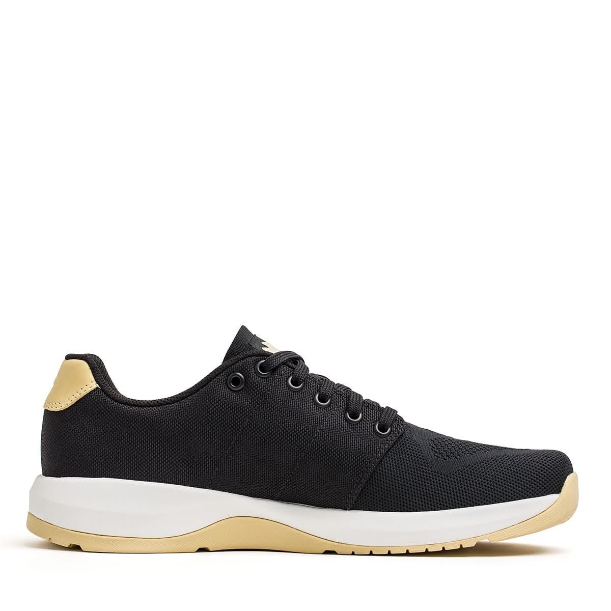 Women's Ballistic Trainers - Black + White + Gold - Image 6