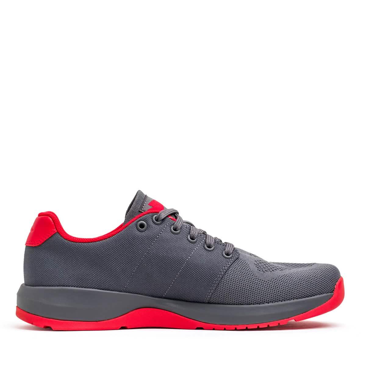 Women's Ballistic Trainers - Wolf Grey + High Risk Red - Image 5
