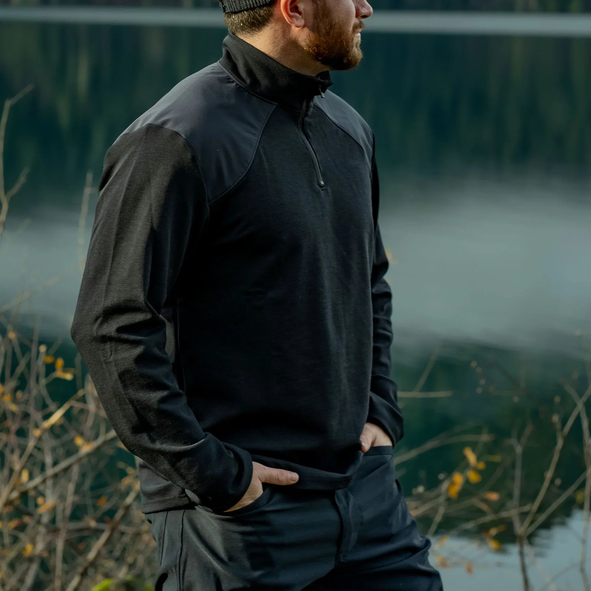 Men's Commando Quarter Zip - Merino Wool - Image 20