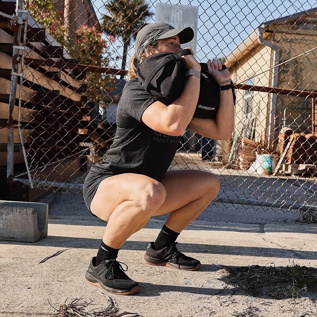 Women's Ballistic Trainers - Black + Gum w/ Black Reflective Spearhead - Image 2
