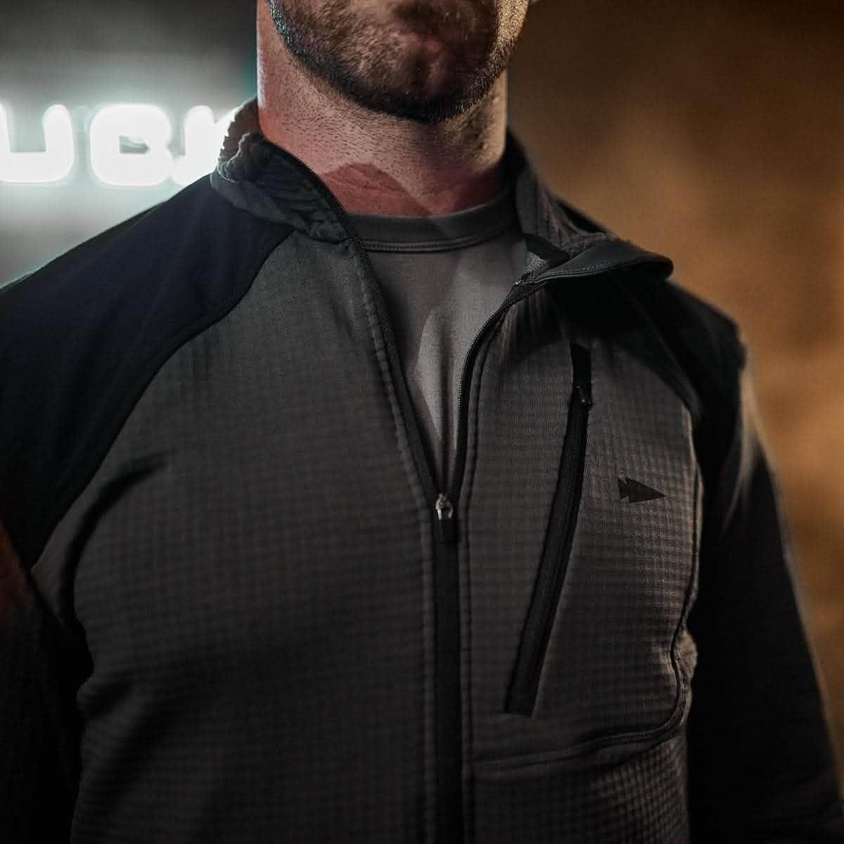 Men??s Half Zip - Polartec Grid Fleece - Image 5