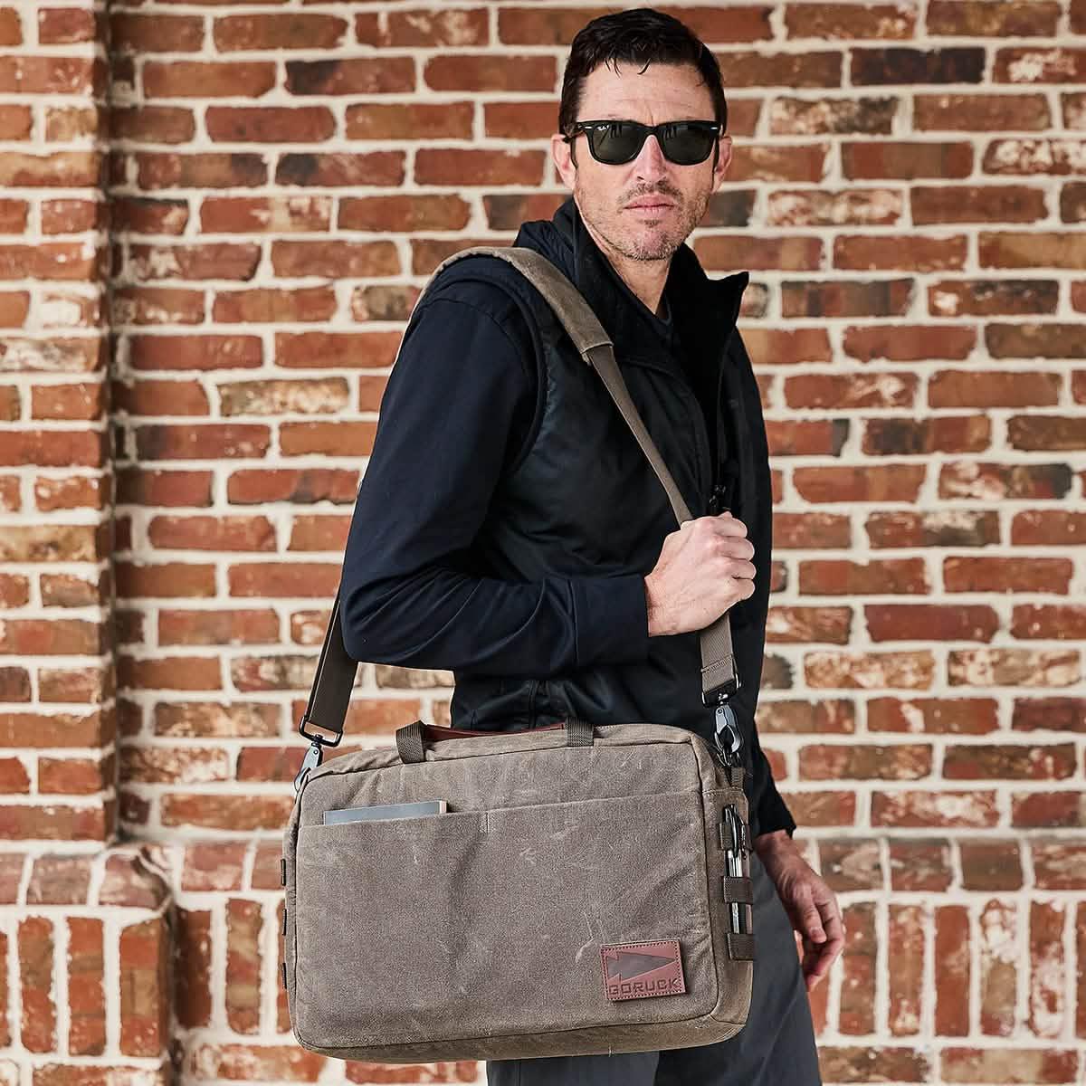 Shoulder Bag - Waxed Canvas - Image 2