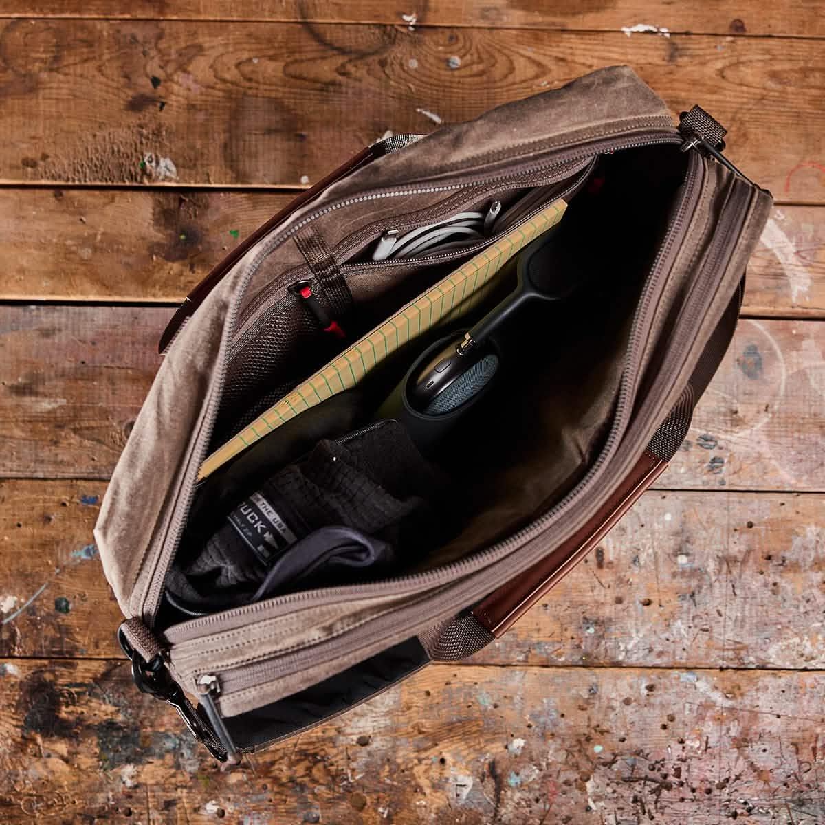 Shoulder Bag - Waxed Canvas - Image 3