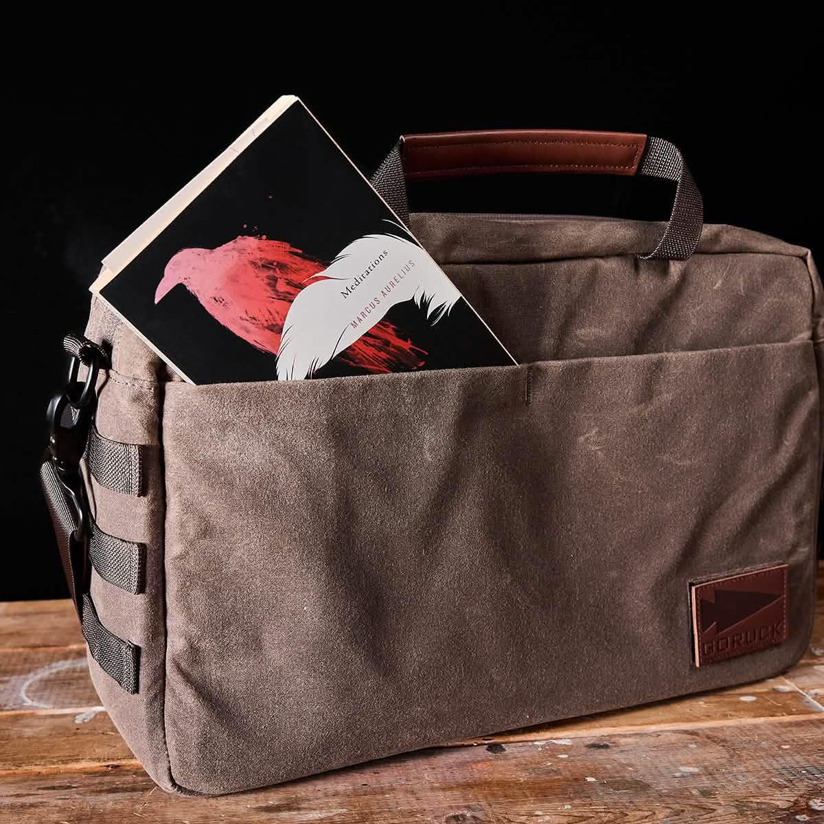 Shoulder Bag - Waxed Canvas - Image 8